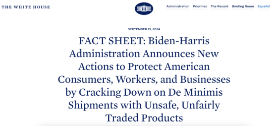 BREAKING: U.S. Eliminates $800 De Minimis Tariff Exemption